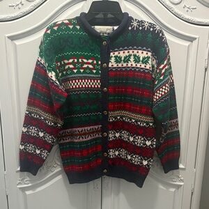 Classic Holiday Knit Cardigan - medium